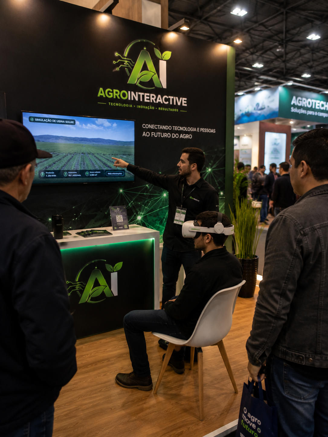 Locação de Totem Touch Screen, Óculos VR, Painel de LED e Holobox para Bahia Farm Show em Luís Eduardo Magalhães – BA 2026